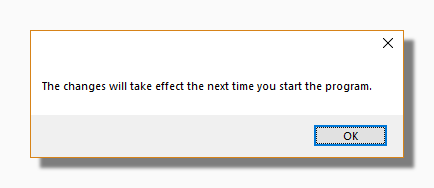 Full screen message